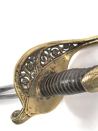 Frankreich, Säbel für Offiziere der Infanterie Modell 1845. Datiert 1915 , Scheide fehlt