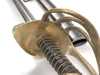 Frankreich, Kürassier Pallasch Modell 1802/03, Kammerstück Klingenthal 1816. Gereinigt