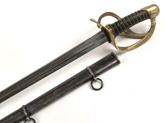 Frankreich, Kürassier Pallasch Modell 1802/03, Kammerstück Klingenthal 1816. Gereinigt