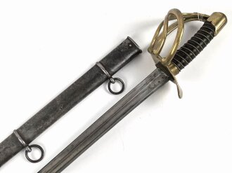 Frankreich, Kürassier Pallasch Modell 1802/03, Kammerstück Klingenthal 1816. Gereinigt