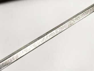 Frankreich, Säbel für Offiziere der Infanterie Modell 1882. Datiert 1883, getragenes Stück