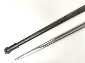 Frankreich, Säbel für Offiziere der Infanterie Modell 1882. Datiert 1883, getragenes Stück