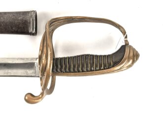 Frankreich, Säbel für Offiziere der Infanterie Modell 1882. Datiert 1883, getragenes Stück