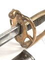 Frankreich, Säbel für Offiziere der Infanterie Modell 1882. Datiert 1883, getragenes Stück