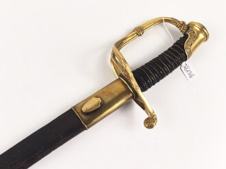 Frankreich, Säbel mit Lederscheide, diese zum Teil...