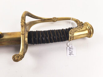 Frankreich, Säbel mit Lederscheide, diese zum Teil...