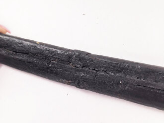 Frankreich, Säbel mit Lederscheide, diese zum Teil mit älterer Reparatur. Hersteller Klingenthal