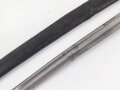 Frankreich, Säbel mit Lederscheide, diese zum Teil mit älterer Reparatur. Hersteller Klingenthal