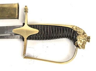 Bayern, Bürgerwehrsäbel um 1830 in gutem Gesamtzustand. Die Klinge mit geätzter Chiffre "L" unter Krone.