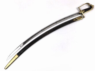 Bayern, Bürgerwehrsäbel um 1830 in gutem Gesamtzustand. Die Klinge mit geätzter Chiffre "L" unter Krone.