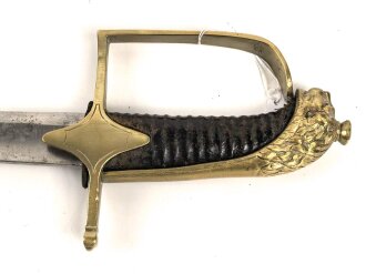 Bayern, Bürgerwehrsäbel um 1830 in gutem Gesamtzustand. Die Scheide fehlt