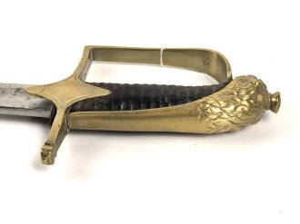 Bayern, Bürgerwehrsäbel um 1830 in gutem Gesamtzustand. Die Scheide fehlt