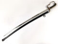 Bayern, Säbel für Infanterie Offiziere Modell 1855.  Scheide alt überlackiert, Klinge von WKC leicht angeschliffen. Doppelseitige Ätzung " In treue Fest"