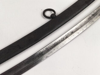 Bayern, Bürgerwehrsäbel um 1860. Gereinigtes Stück, die Klinge mit Gravur " Eisenhauer" " Christian Block in München" sowie gekrönter Chiffre.