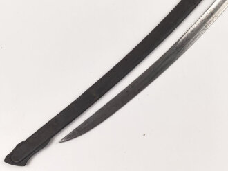 Bayern, Bürgerwehrsäbel um 1860. Gereinigtes Stück, die Klinge mit Gravur " Eisenhauer" " Christian Block in München" sowie gekrönter Chiffre.