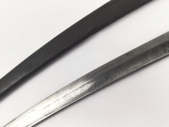 Bayern, Bürgerwehrsäbel um 1860. Gereinigtes Stück, die Klinge mit Gravur " Eisenhauer" " Christian Block in München" sowie gekrönter Chiffre.