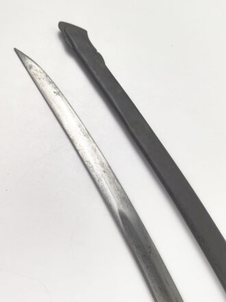 Bayern, Bürgerwehrsäbel um 1860. Gereinigtes Stück, die Klinge mit Gravur " Eisenhauer" " Christian Block in München" sowie gekrönter Chiffre.