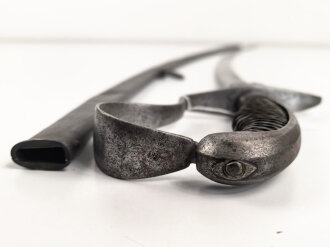 Bayern, Bürgerwehrsäbel um 1860. Gereinigtes Stück, die Klinge mit Gravur " Eisenhauer" " Christian Block in München" sowie gekrönter Chiffre.