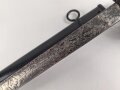 Bayern, Kavallerie Degen KD89 für einen Angehörigen im " königlich bayrischen 2. Ulanen Regiment König"  Doppelseitig Geäzte Klinge, , die Scheide alt überlackiert