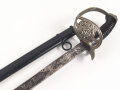 Bayern, Kavallerie Degen KD89 für einen Angehörigen im " königlich bayrischen 2. Ulanen Regiment König"  Doppelseitig Geäzte Klinge, , die Scheide alt überlackiert