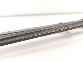 Preußen, Kavallerie Degen KD89 . Gereinigtes Stück , die doppelseitig geätzte Klinge verputzt