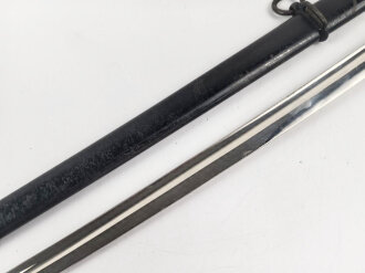 Reichswehr und frühe Wehrmacht,  Extrasäbel für Mannschaften und Unteroffiziere. Saubere Klinge von Ernst Pack & Söhne mbH Waffenfabrik Solingen, Scheide Originallack, guter Gesamtzustand