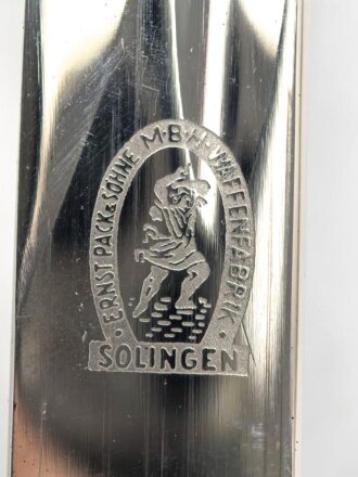 Reichswehr und frühe Wehrmacht,  Extrasäbel für Mannschaften und Unteroffiziere. Saubere Klinge von Ernst Pack & Söhne mbH Waffenfabrik Solingen, Scheide Originallack, guter Gesamtzustand