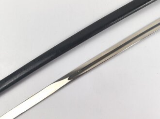 Reichswehr und frühe Wehrmacht,  Extrasäbel für Mannschaften und Unteroffiziere. Saubere Klinge von Ernst Pack & Söhne mbH Waffenfabrik Solingen, Scheide Originallack, guter Gesamtzustand