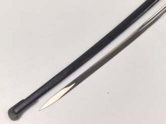 Reichswehr und frühe Wehrmacht,  Extrasäbel für Mannschaften und Unteroffiziere. Saubere Klinge von " Siegfried Waffen" Scheide Originallack, guter Gesamtzustand