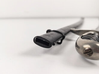 Reichswehr und frühe Wehrmacht,  Extrasäbel für Mannschaften und Unteroffiziere. Saubere Klinge von " Siegfried Waffen" Scheide Originallack, guter Gesamtzustand