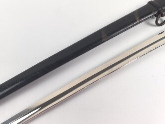 Reichswehr und frühe Wehrmacht,  Extrasäbel für Mannschaften und Unteroffiziere. Saubere Klinge von " Siegfried Waffen" Scheide Originallack, guter Gesamtzustand