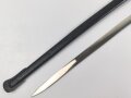Reichswehr und frühe Wehrmacht,  Extrasäbel für Mannschaften und Unteroffiziere. Saubere Klinge von Ernst Pack & Söhne mbH Waffenfabrik Solingen, Scheide Originallack, guter Gesamtzustand