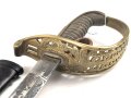 Hessen, Säbel für Infanterie Offiziere. Sauibere Klinge von Eickhorn Solingen mit beidseitiger Ätzung . Die Scheide neuzeitlich lackiert, sonst guter Gesamtzustand