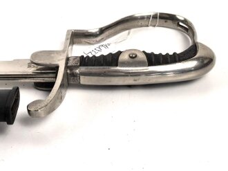 Preußen,  Artillerie Säbel Modell 1848 , Eigentumstück mit sauberer " Eisenhauer" Klinge. Die Scheide original lackiert