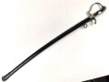 Preußen,  Artillerie Säbel Modell 1848 , Eigentumstück mit sauberer " Eisenhauer" Klinge. Die Scheide original lackiert