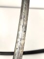 Preußen,  Artillerie Säbel Modell 1848 , Eigentumstück mit verputzter, beidseitiger Klingenätzung. Die Scheide original brüniert