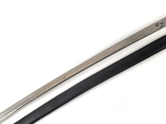 Preußen,  Kavallerie Säbel Modell 1952/ 79. Eigentumstück mit Pfeife, sogenannter "Feldwebelsäbel" Gereinigtes Stück, die Scheide neuzeitlich lackiert