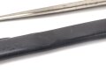 Preußen,  Kavallerie Säbel Modell 1852/ 79. Eigentumstück mit Pfeife, sogenannter "Feldwebelsäbel" Gereinigtes Stück, die Scheide neuzeitlich lackiert