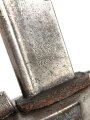 Preußen,  Kavallerie Säbel Modell 1852/ 79. Eigentumstück mit Pfeife, sogenannter "Feldwebelsäbel" Gereinigtes Stück, die Scheide neuzeitlich lackiert