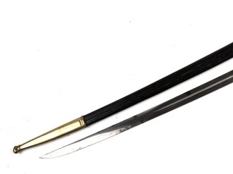 Preußen Säbel, höchstwahrscheinlich für Polizei. Doppelseitige Klingenätzung, guter Gesamtzustand