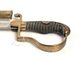 Preußen Säbel, höchstwahrscheinlich für Polizei. Doppelseitige Klingenätzung, guter Gesamtzustand