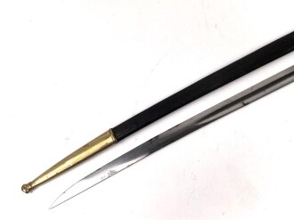 Preußen Säbel, höchstwahrscheinlich für Polizei. Doppelseitige Klingenätzung, guter Gesamtzustand