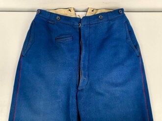 Kaiserreich, gerade Hose zum Waffenrock. Blau mit roter...