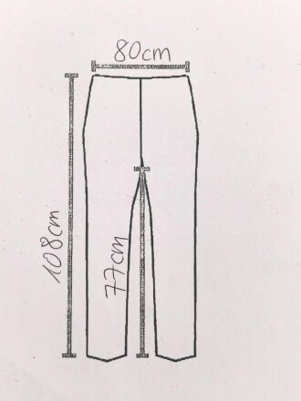 Kaiserreich, gerade Hose zum Waffenrock. Blau mit roter Biese. Stark getragenes Eigentumstück, ungereinigt, beschädigt