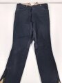 Kaiserreich, dunkelblaue Hose für berittene . Eigentumstück in Offiziersqualität. Getragen, ungereinigt