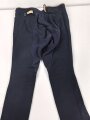 Kaiserreich, dunkelblaue Hose für berittene . Eigentumstück in Offiziersqualität. Getragen, ungereinigt