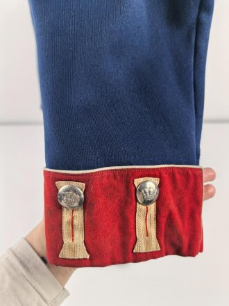 Bayern, Waffenrock für Mannschaften im Königlich Bayerischen Infanterie Leib Regiment. Stärker getragenes Eigentumstück