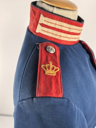 Bayern, Waffenrock für Mannschaften im Königlich Bayerischen Infanterie Leib Regiment. Stärker getragenes Eigentumstück