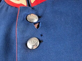 Bayern, Waffenrock für Mannschaften im Königlich Bayerischen Infanterie Leib Regiment. Stärker getragenes Eigentumstück