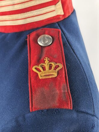 Bayern, Waffenrock für Mannschaften im Königlich Bayerischen Infanterie Leib Regiment. Stärker getragenes Eigentumstück